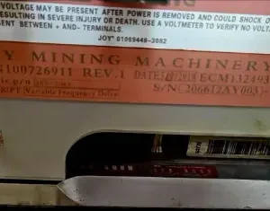 Joy VFD Drive Module Part Number 100726911 for Underground Mining